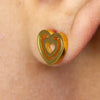 Aros y Collar de Corazón