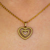 Aros y Collar de Corazón