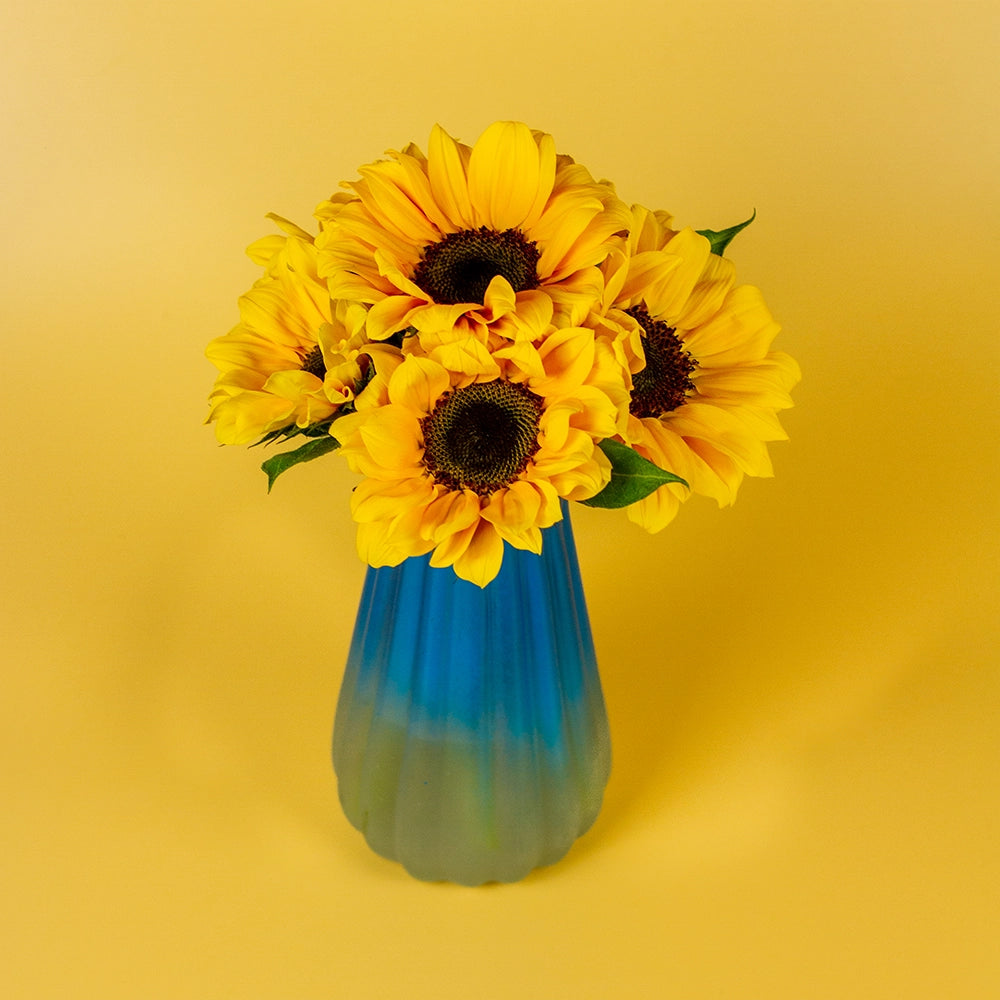 Florero Degrade de Girasoles