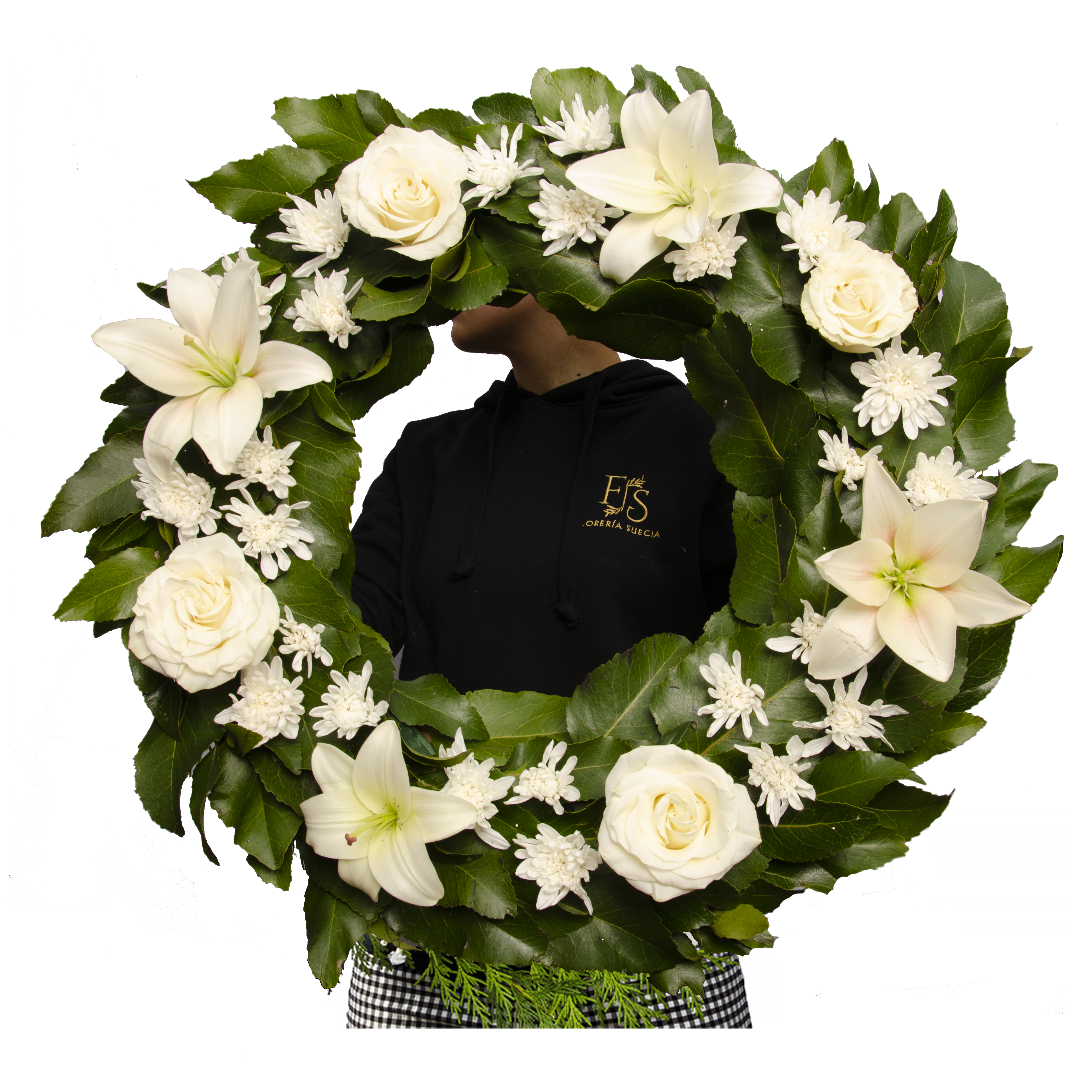 Corona Lilium de Flores de Condolencia